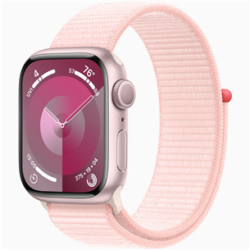 Apple Watch Series 9, GPS, 41mm, Pink (Light Pink Sport Loop)