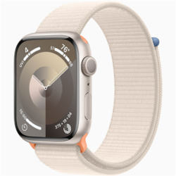 Apple Watch Series 9, GPS, 45mm, Starlight (Starlight Sport Loop)