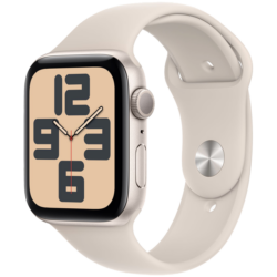 Apple Watch SE (2023), GPS, 44mm, Starlight (Light Pink Sport Band M/L)