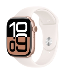 Apple Watch Series 10 GPS 42mm Rose Gold Aluminium - Light Blush Sport Band - S/M