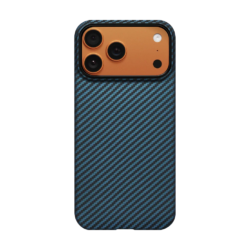 PITAKA Aramid Fiber Case with MagSafe for iPhone 17 Pro Max - Black/Blue